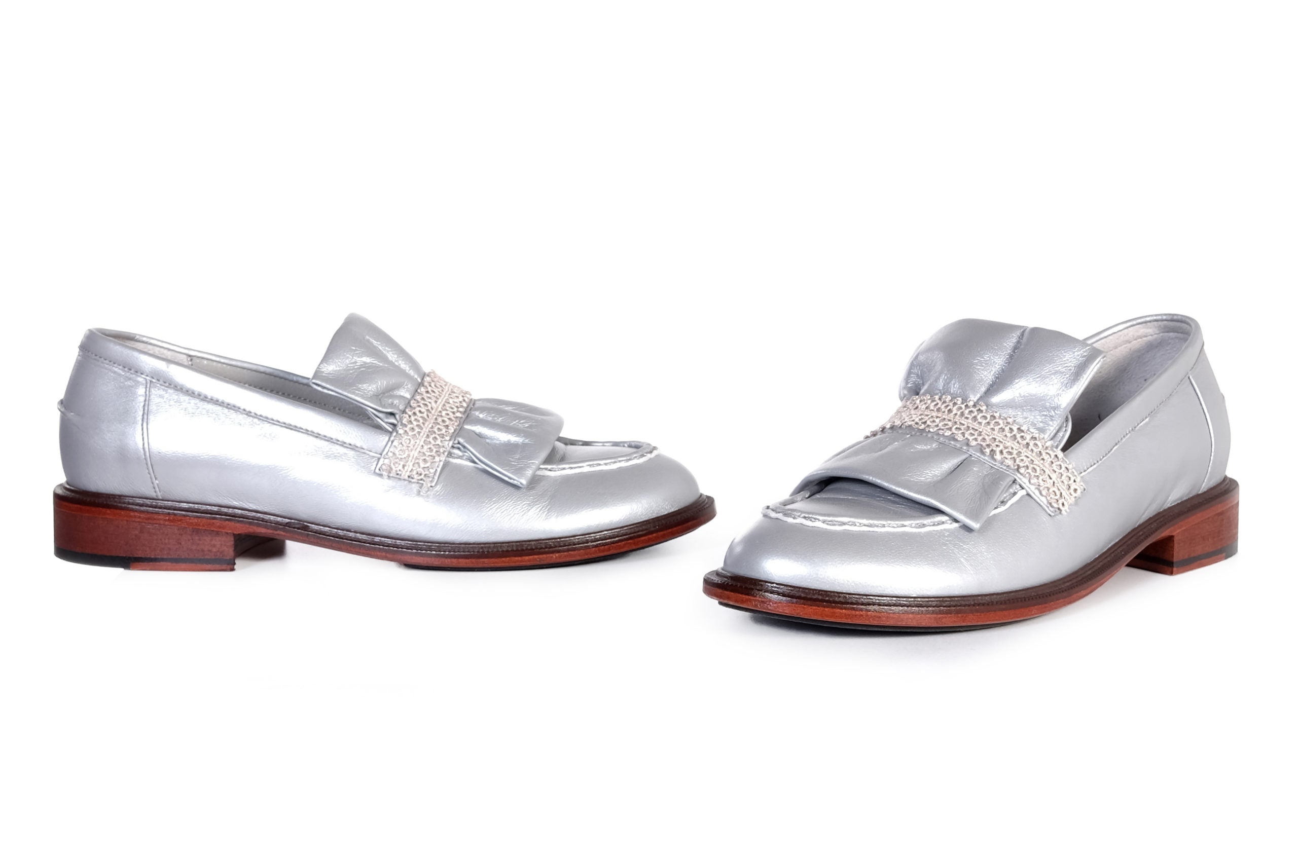 Handmade Loafer Silver