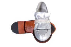 Loafer handmade silber