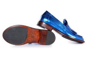 Loafer blau handmade