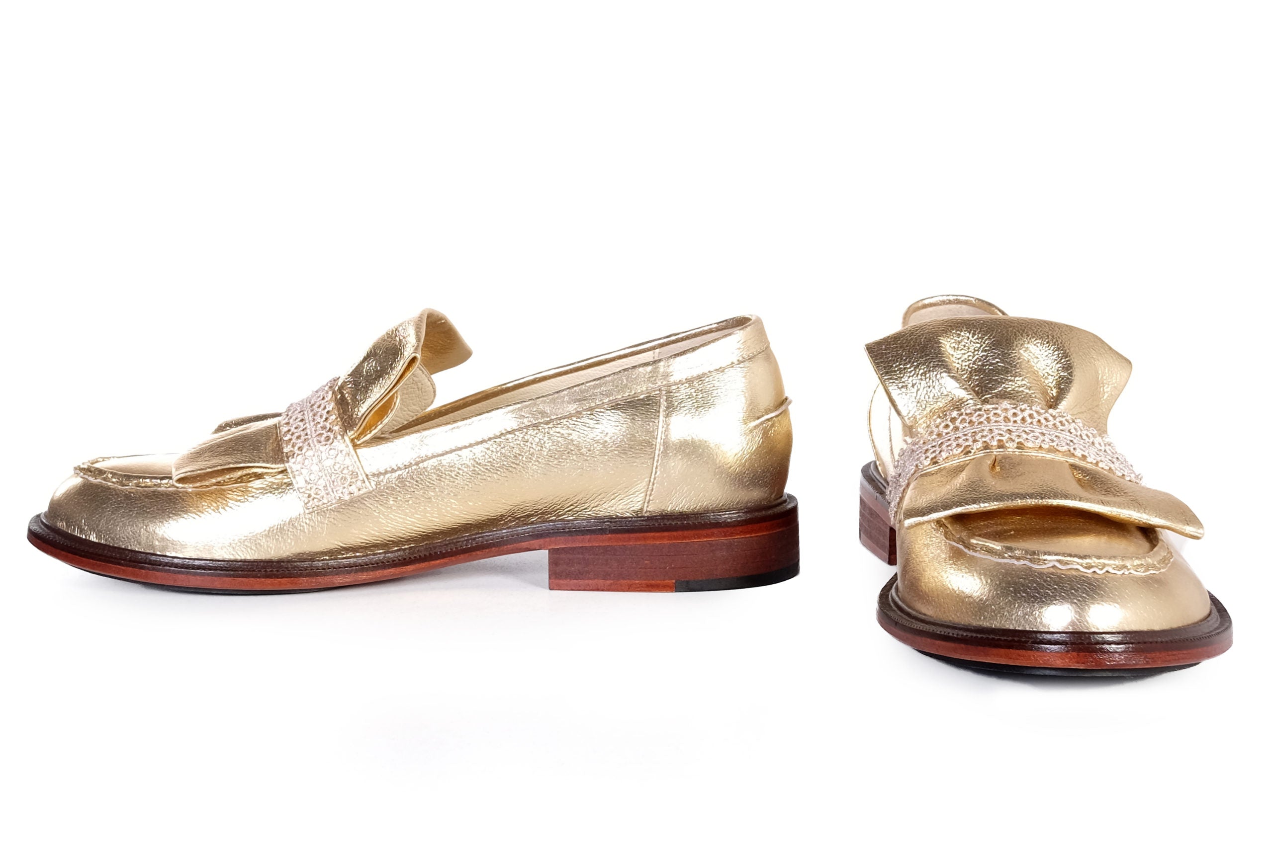 Handmade Loafer Gold