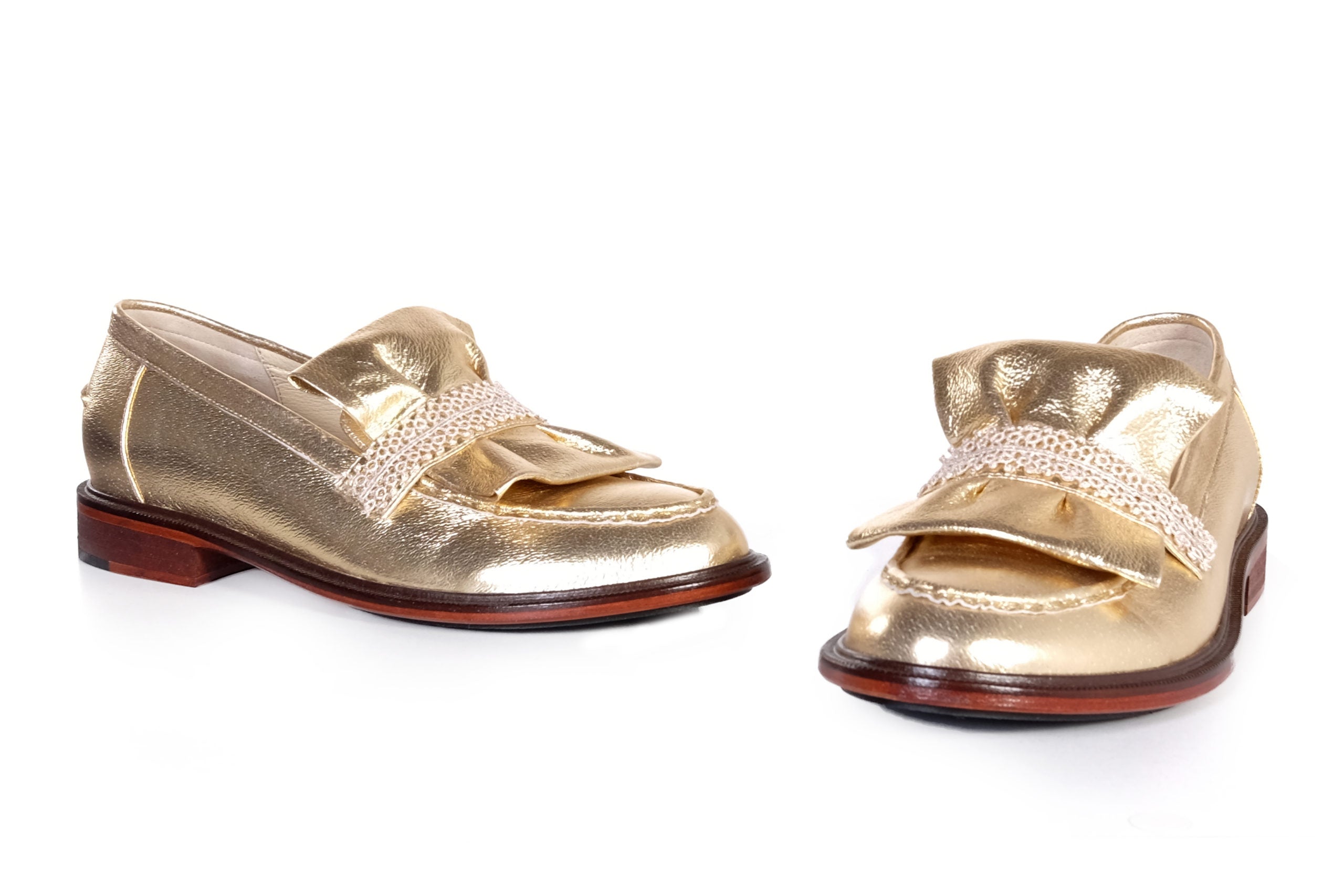 Handmade Loafer Gold