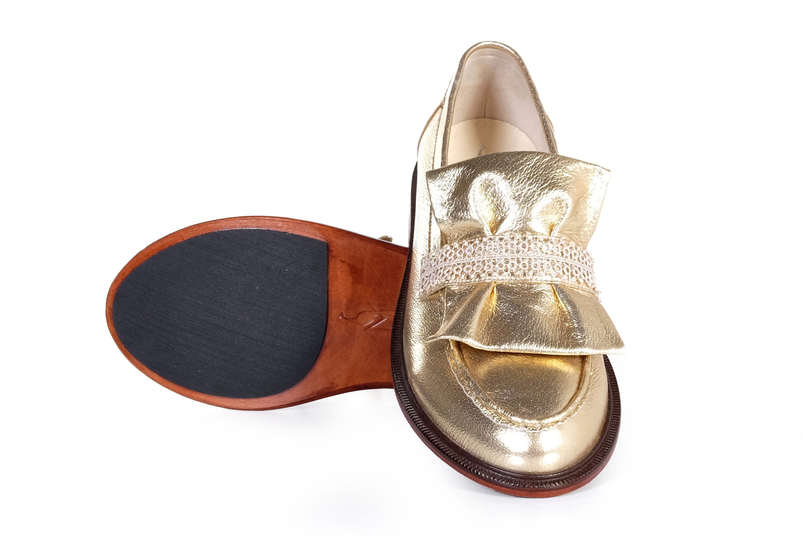 Handmade Loafer Gold