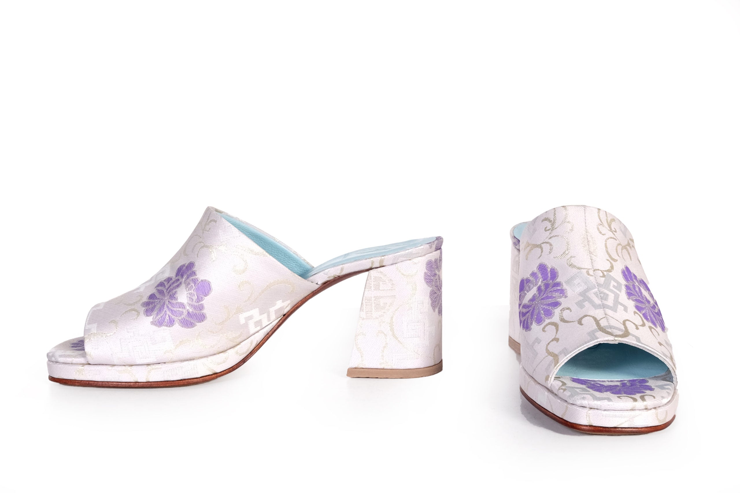 Handmade Slippers Silver