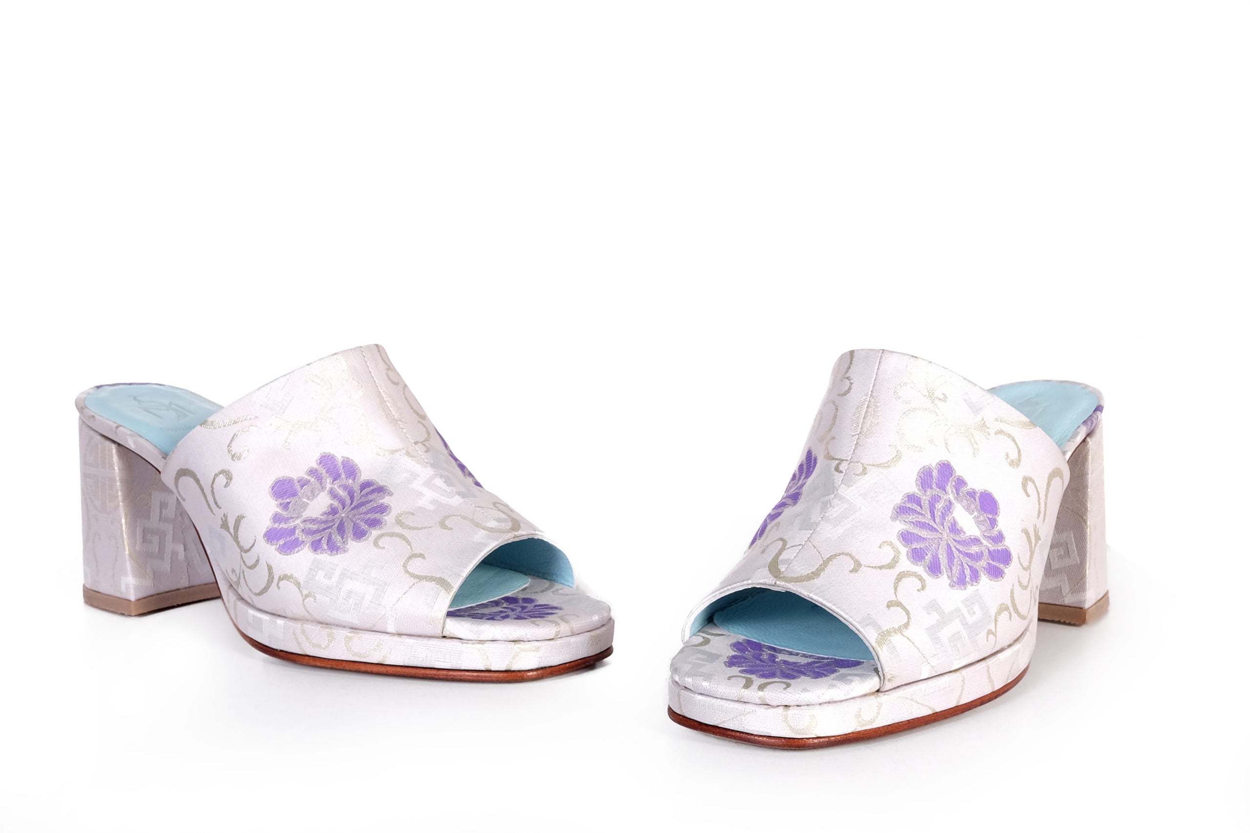 Handmade Slippers Silver