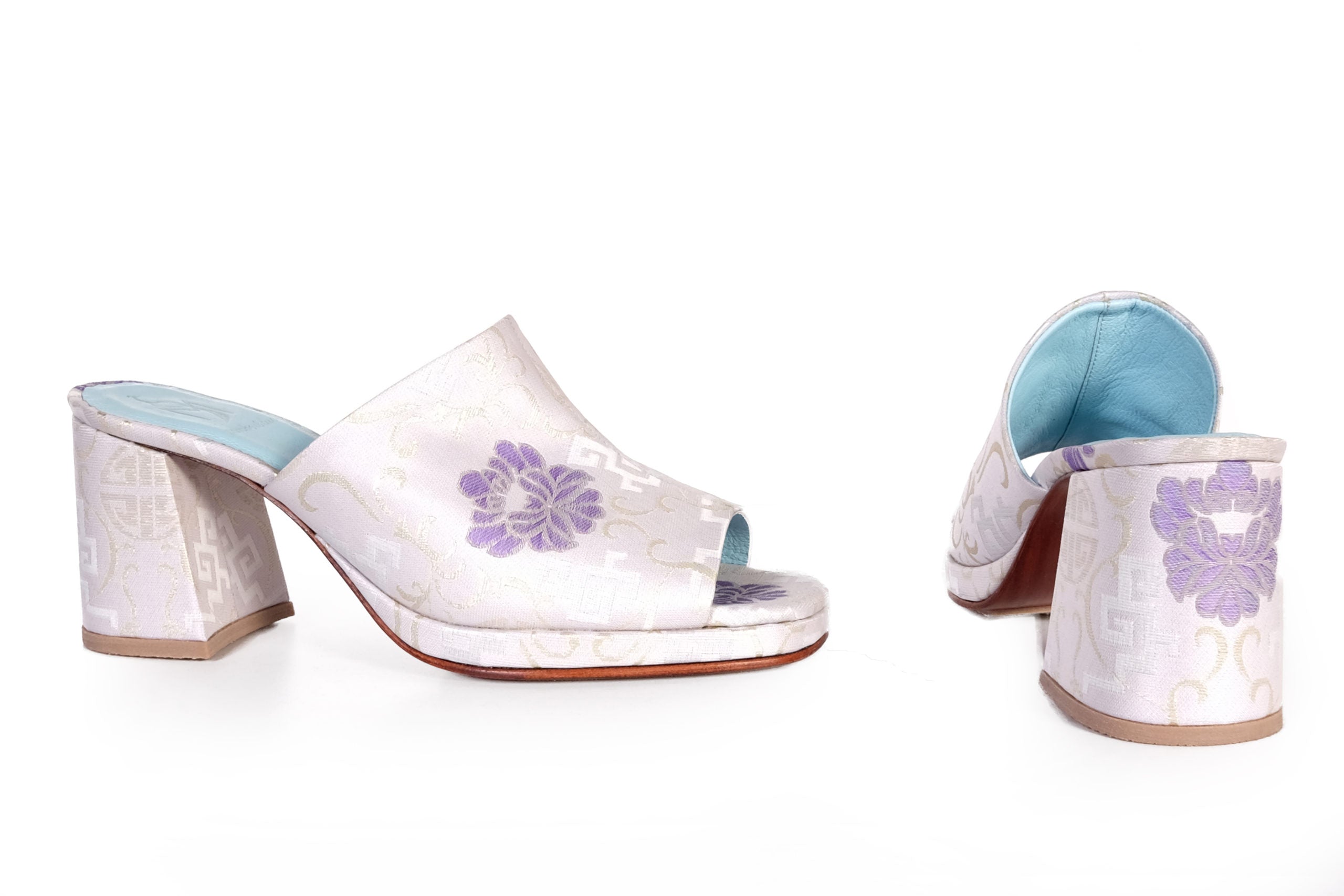 Handmade Slippers Silver