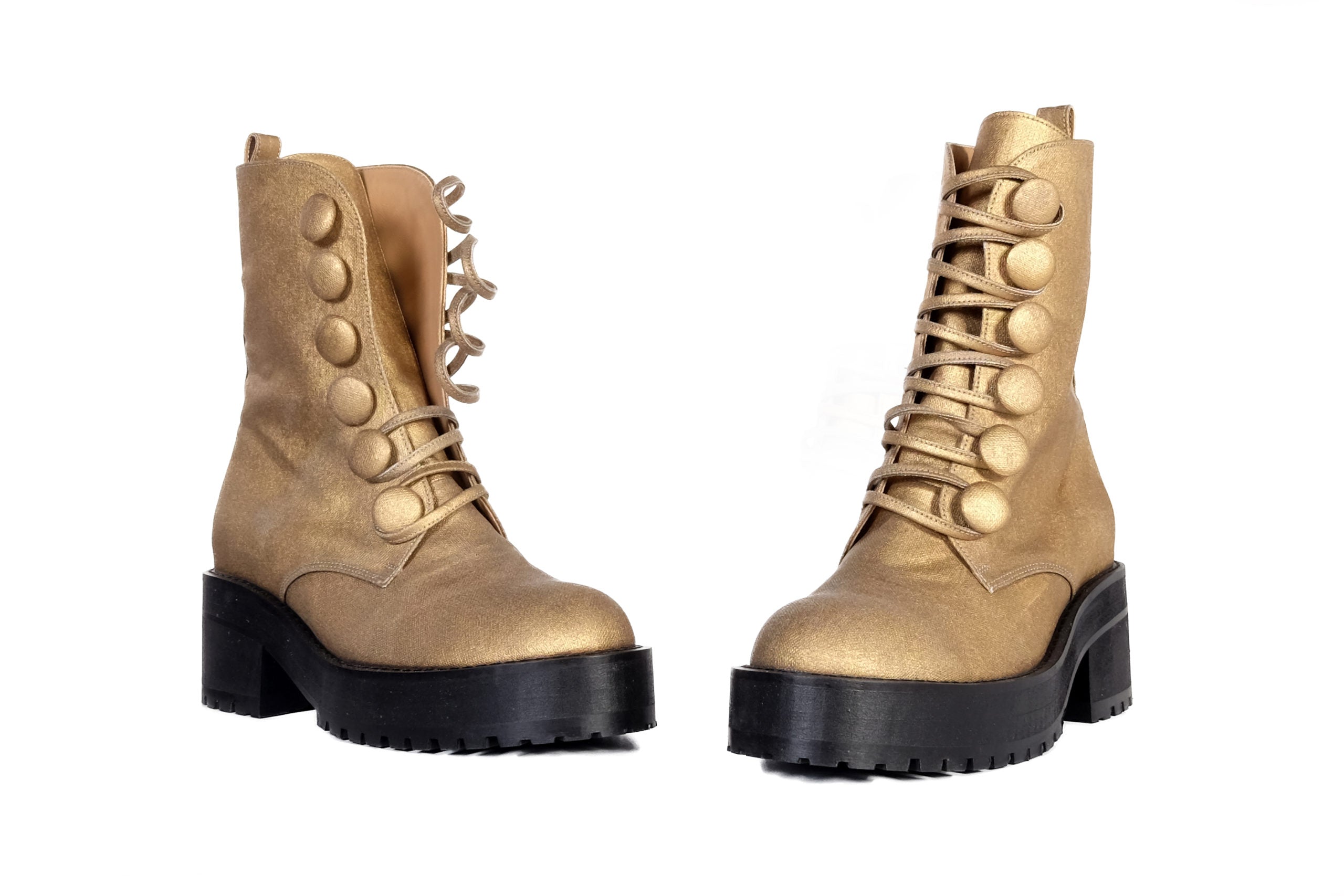 Handmade Boots Gold