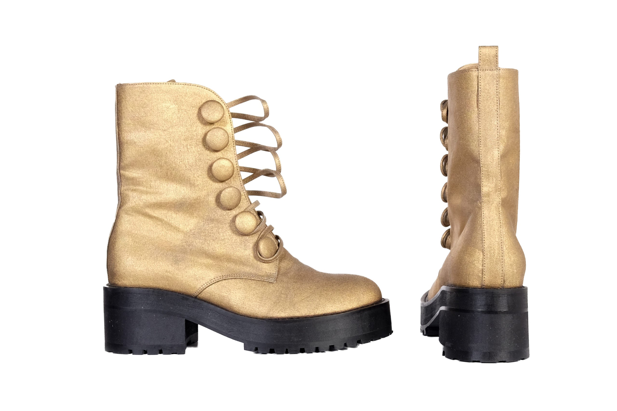 Handmade Boots Gold