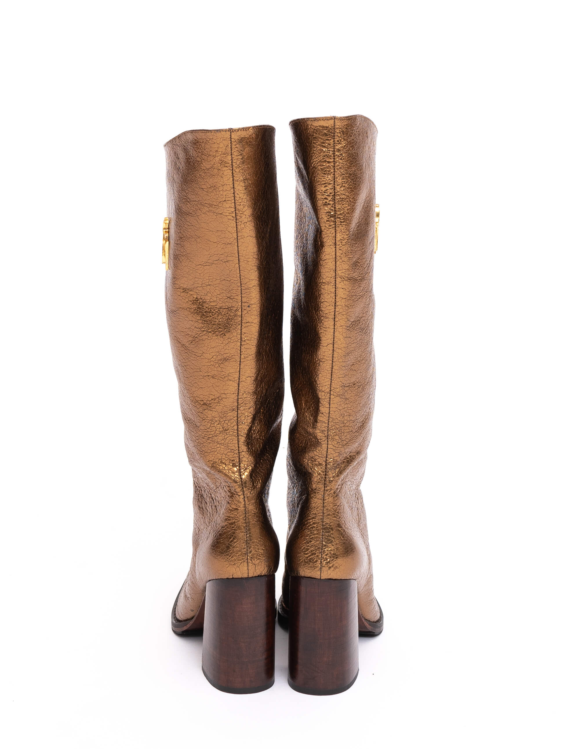 Handmade Boots Gold Logo