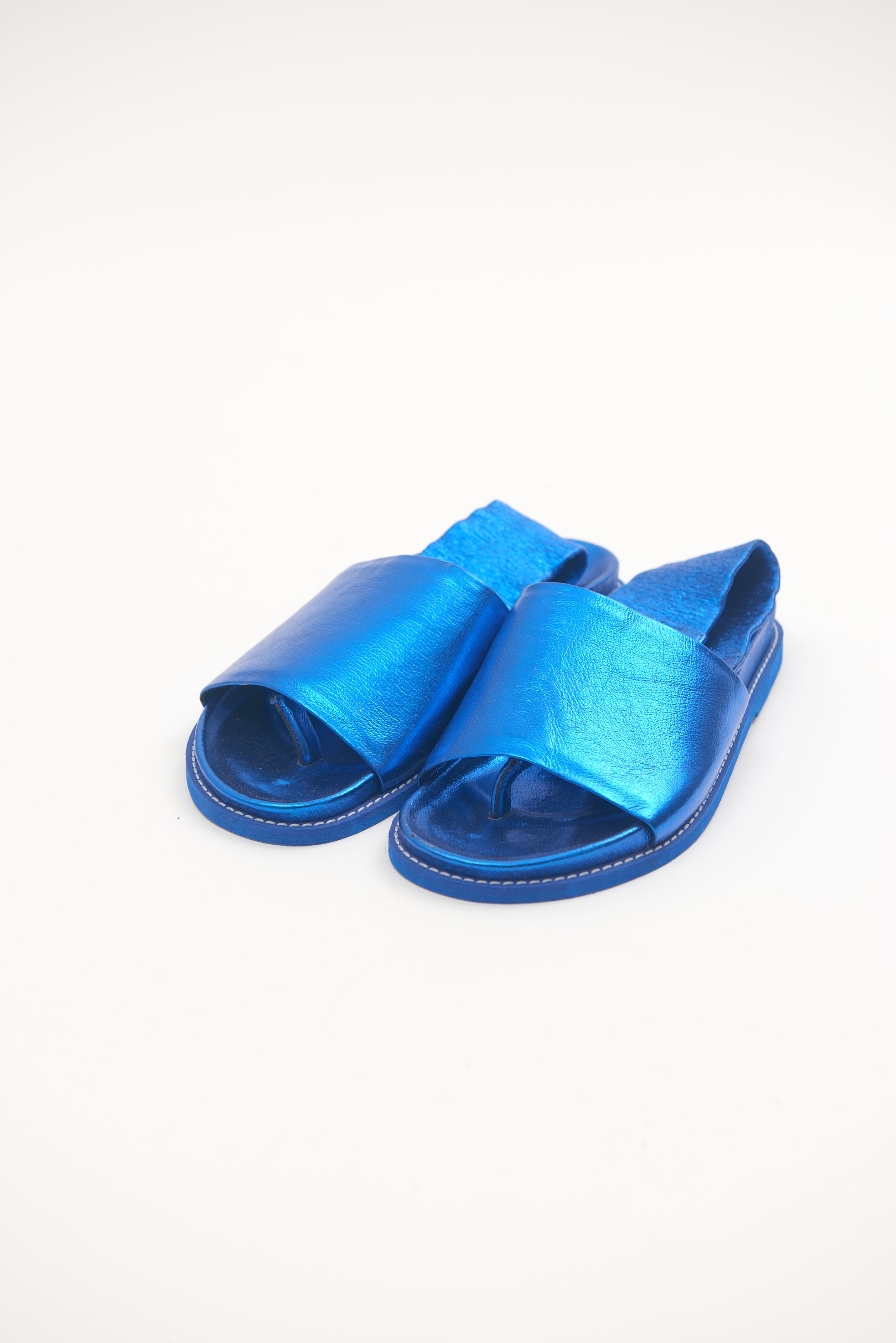 Handmade Sandals Electric Blue