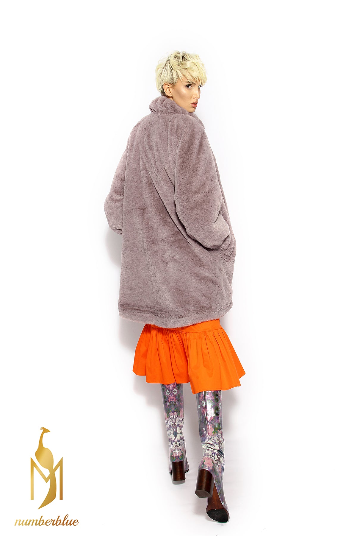 Jacke aus Kunstpelz