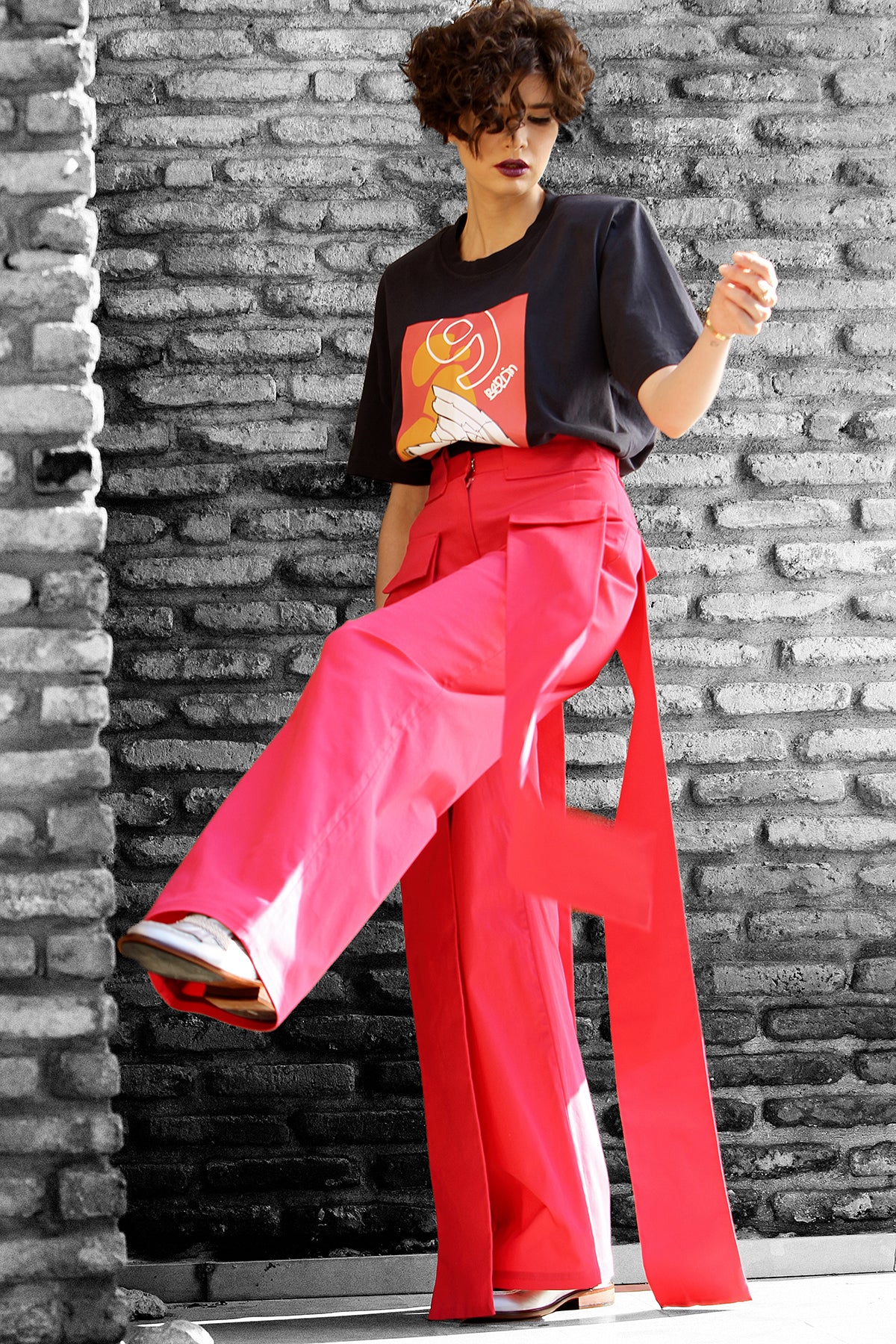 DOUBLE LAYER PANT PINK
