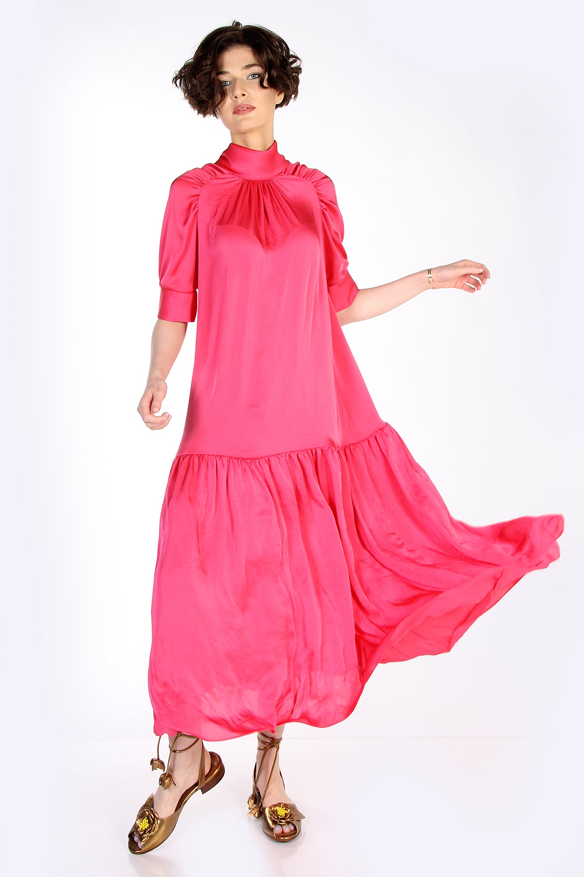 Dress Rosa with Collar