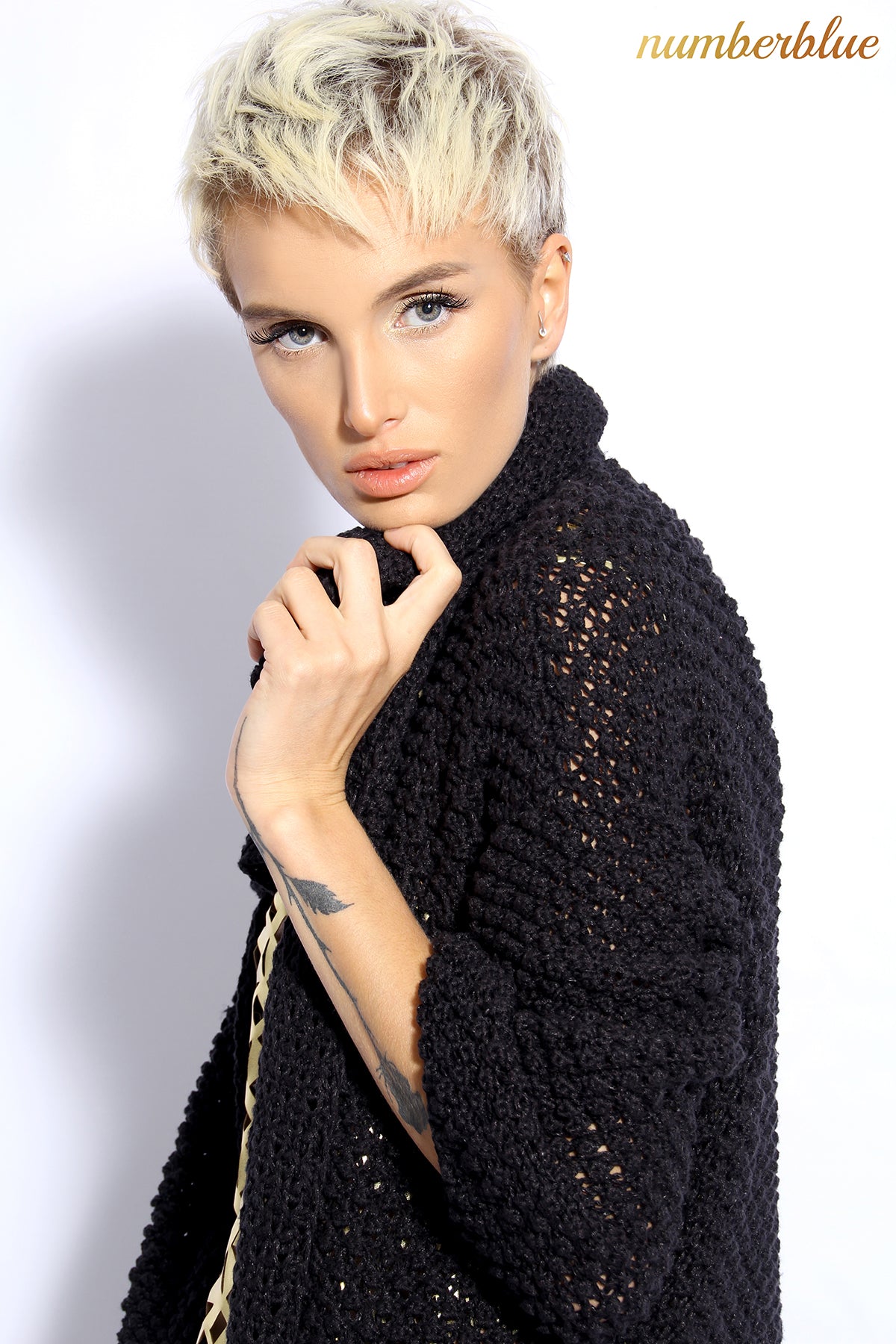 Handmade Cardigan Black Cotton