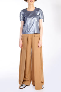 DOUBLE LAYER PANTS BROWN