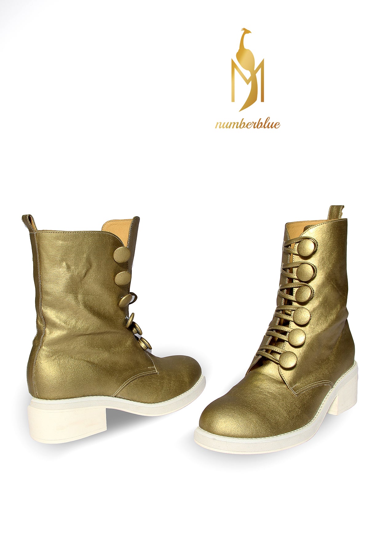 Handmade Ankle Boots Gold
