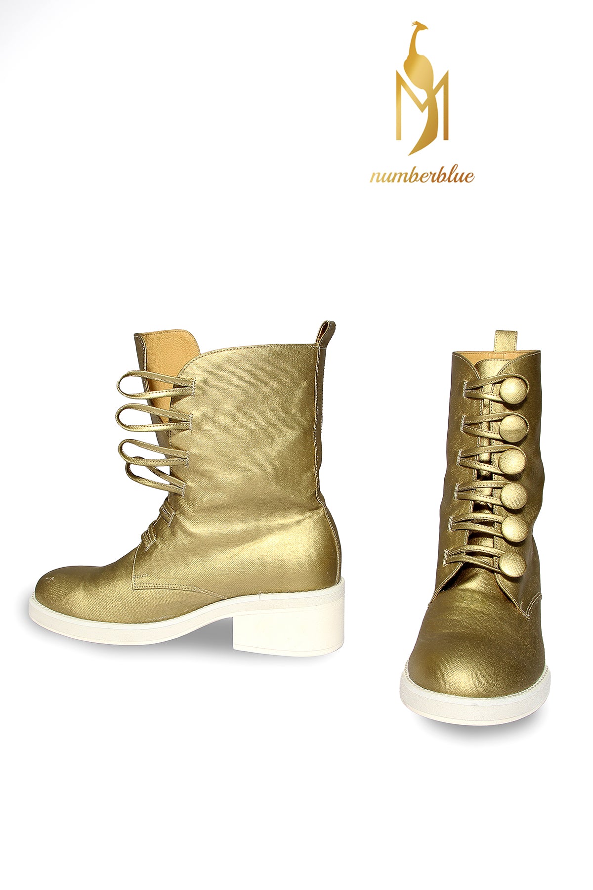 Handmade Ankle Boots Gold