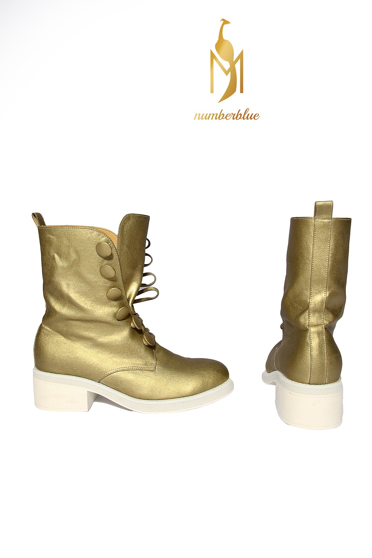 Handmade Ankle Boots Gold