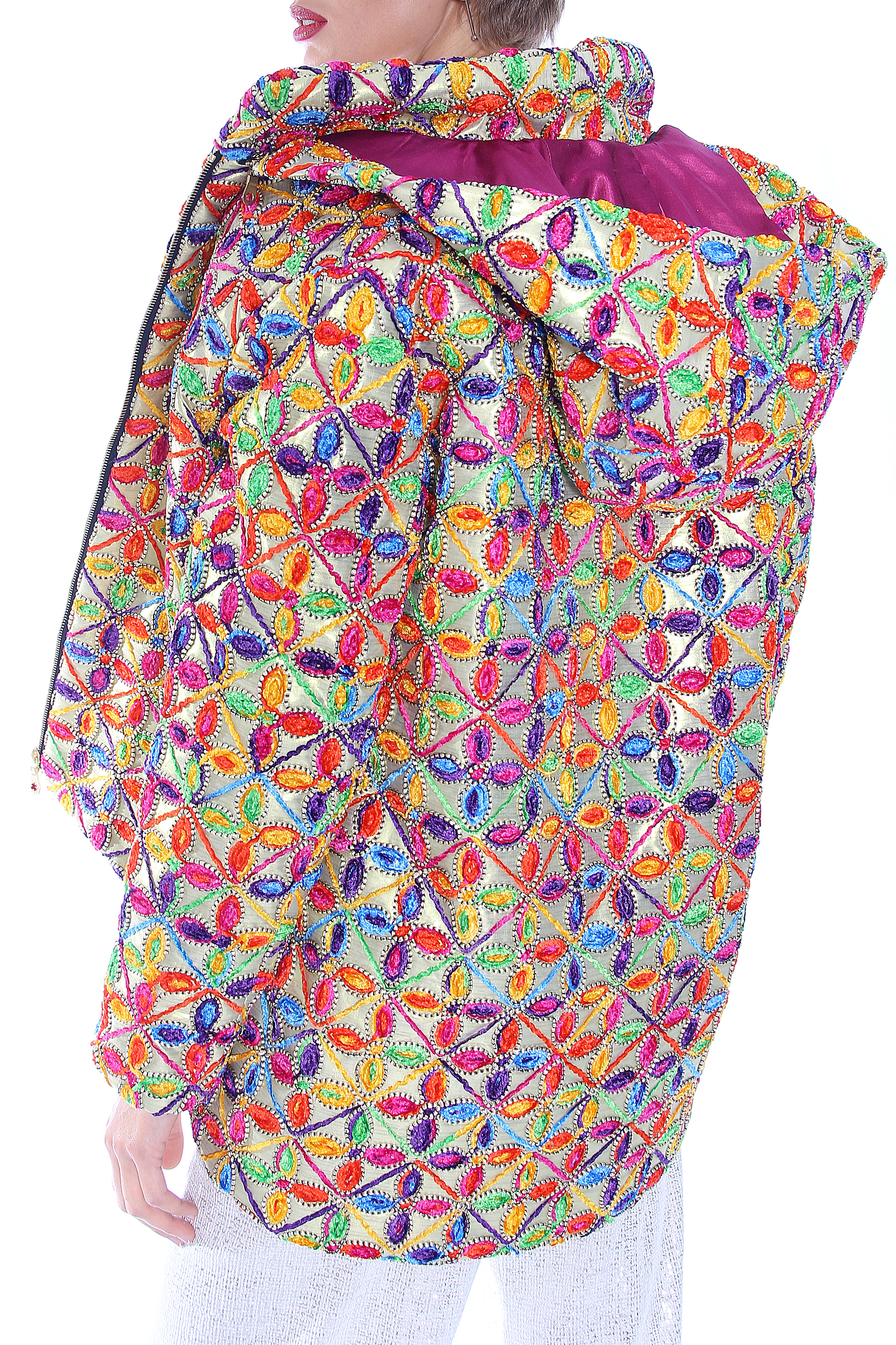 Bunte Jacke mit Kaputze "Vision K"