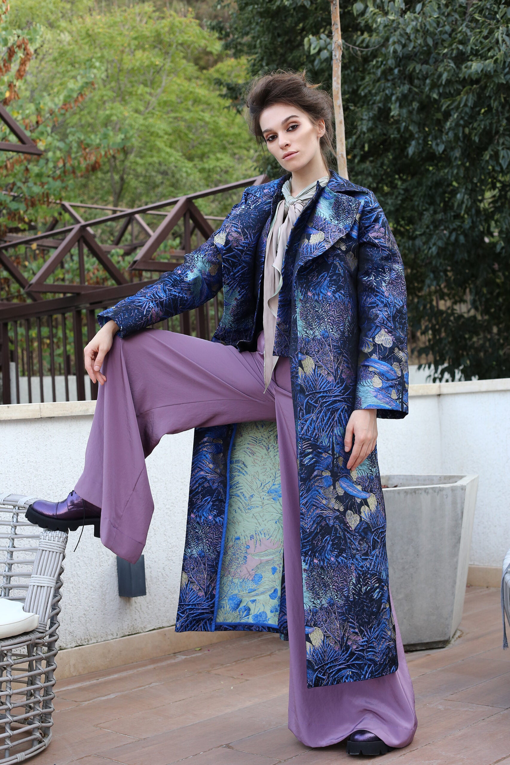 Coat „NYX “ Urgöttin der Nacht (NYFW Runway)