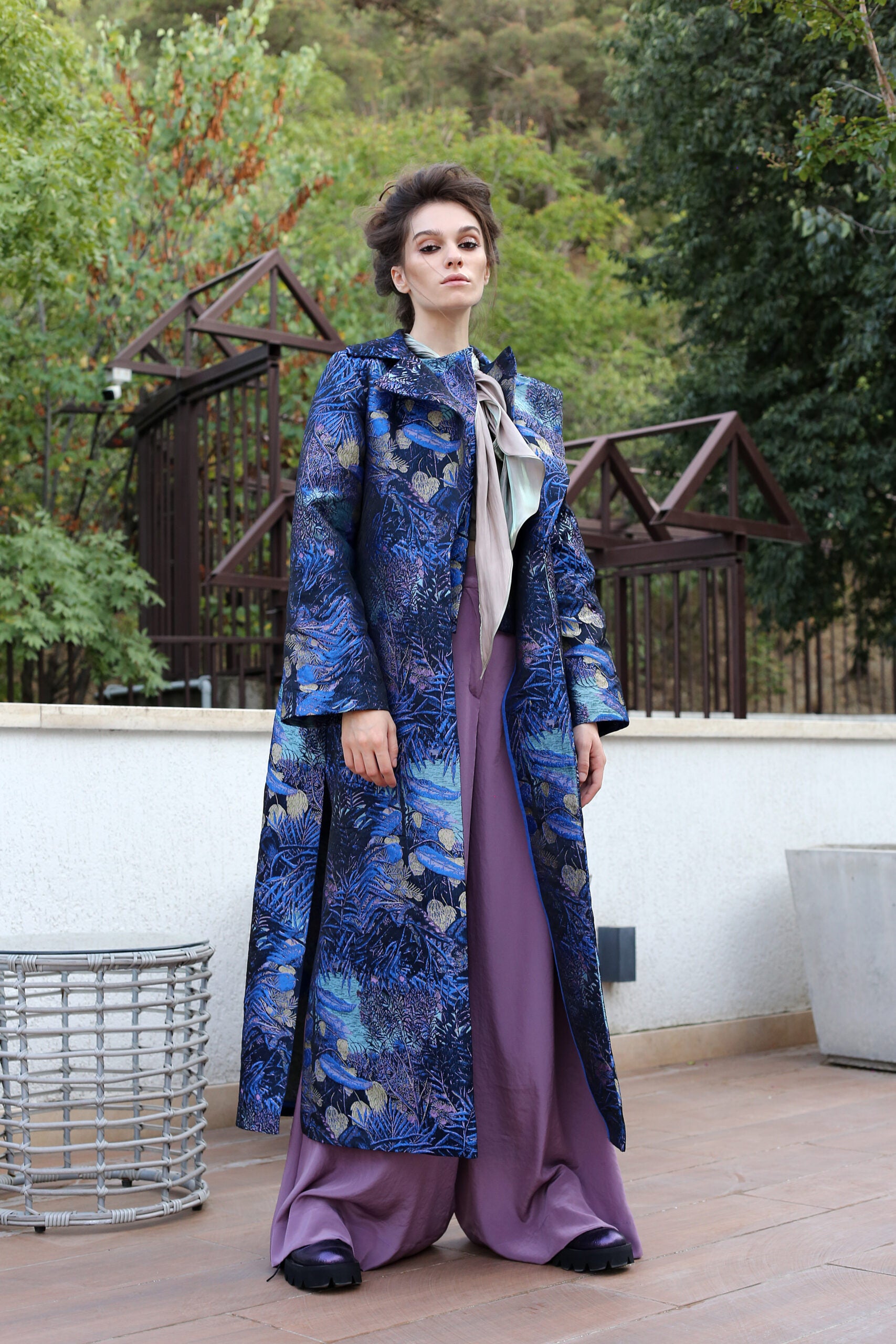 Coat „NYX “ Urgöttin der Nacht (NYFW Runway)