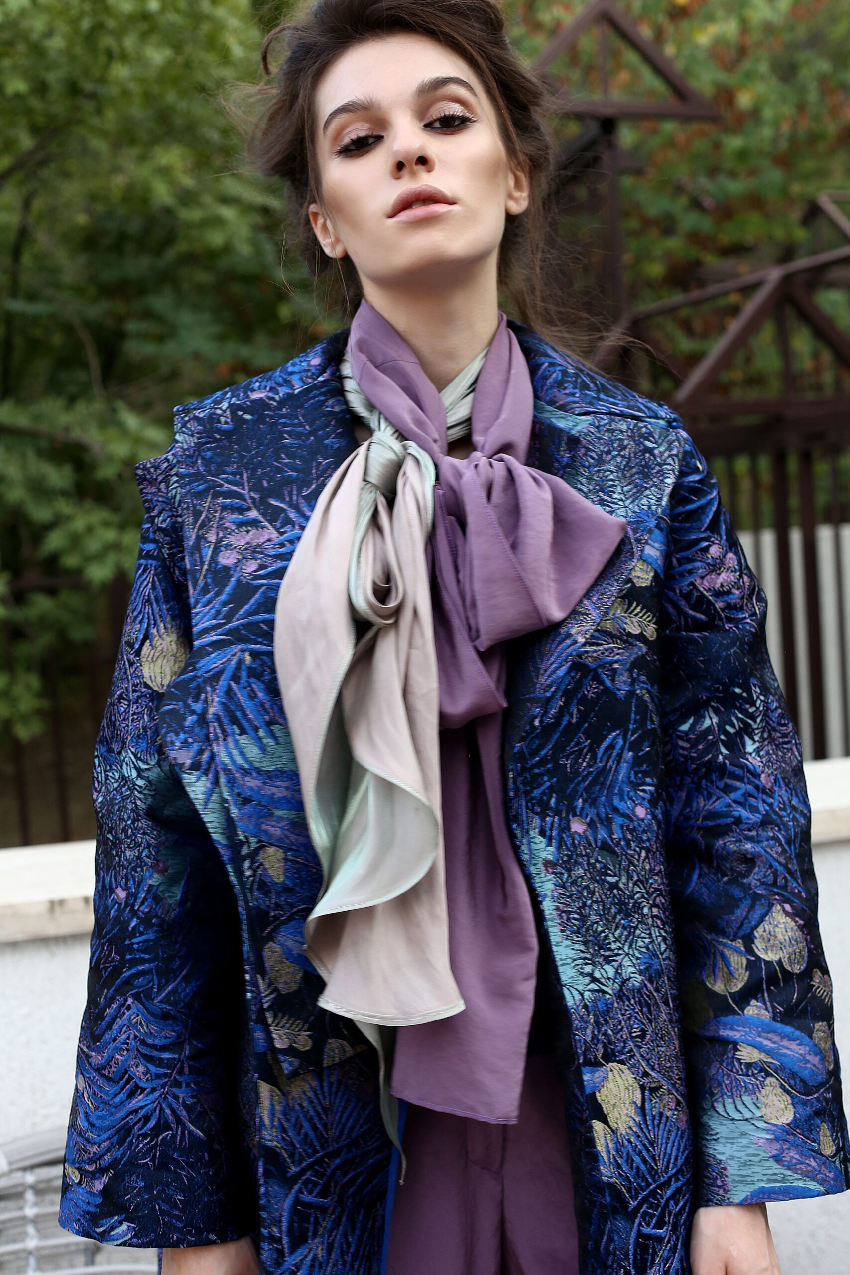 Coat „NYX “ Urgöttin der Nacht (NYFW Runway)