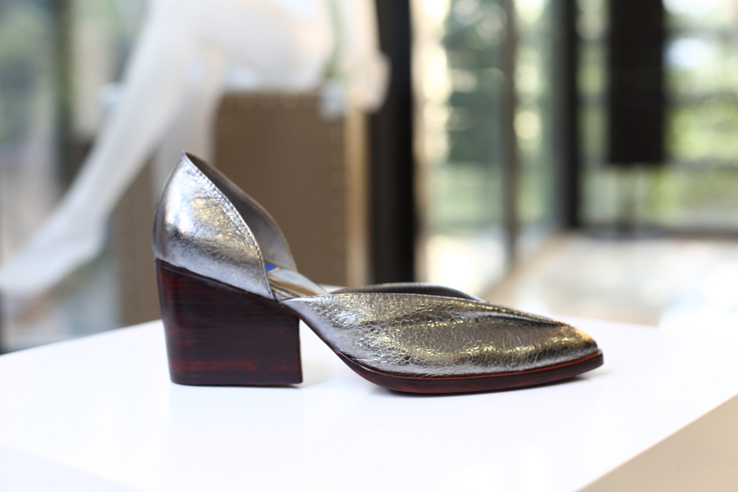 Handmade Slippers Silver