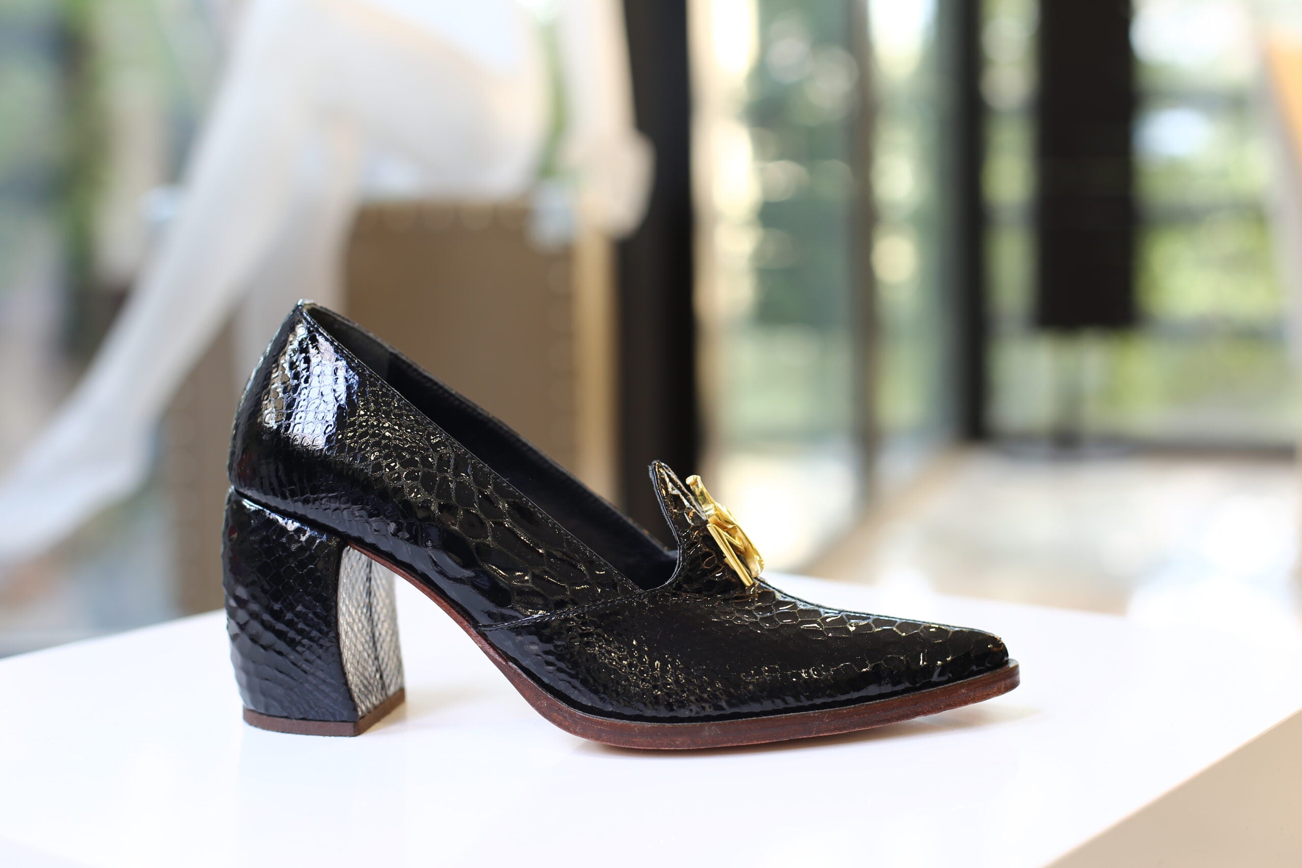 Handmade Slippers Black Logo