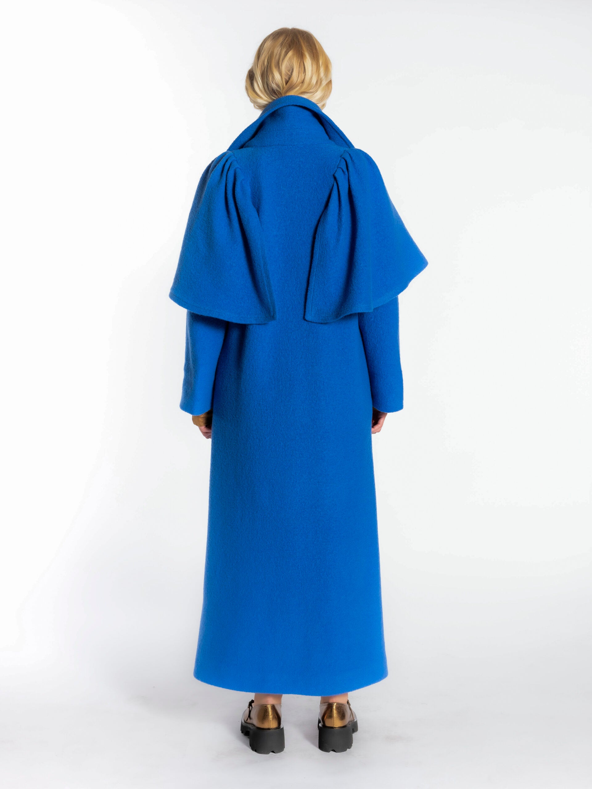 Coat Wool Electric Blue
