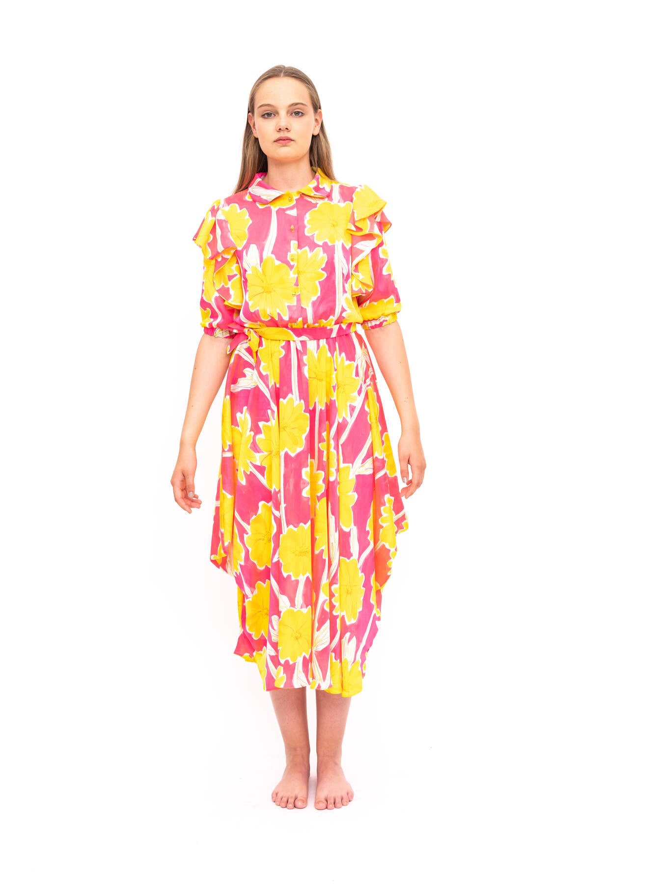 Dress Yellow Pink