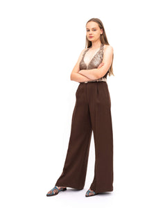 Brown Palazzo Pants