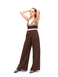 Brown Palazzo Pants