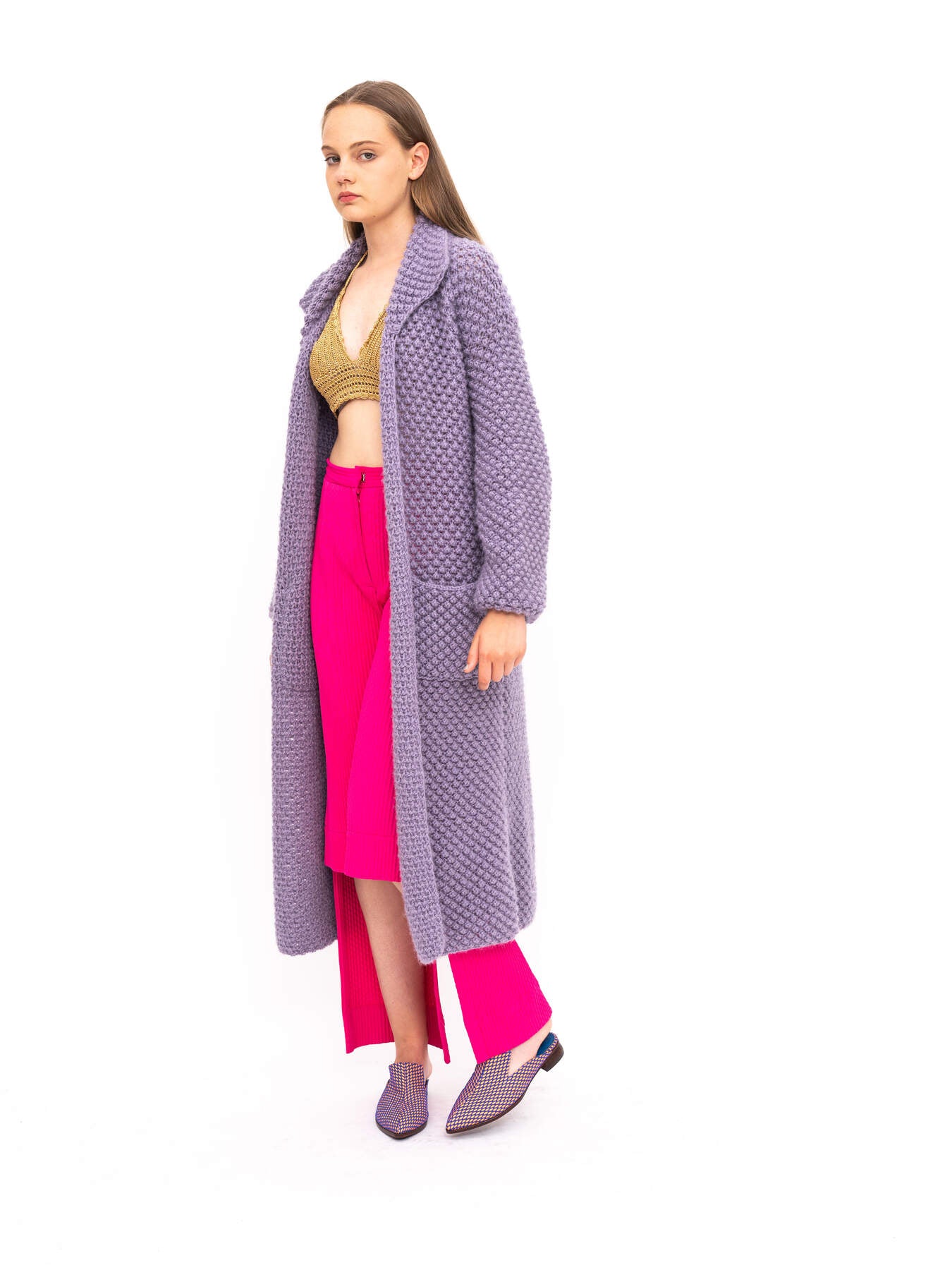 Handmade Cardigan Purple