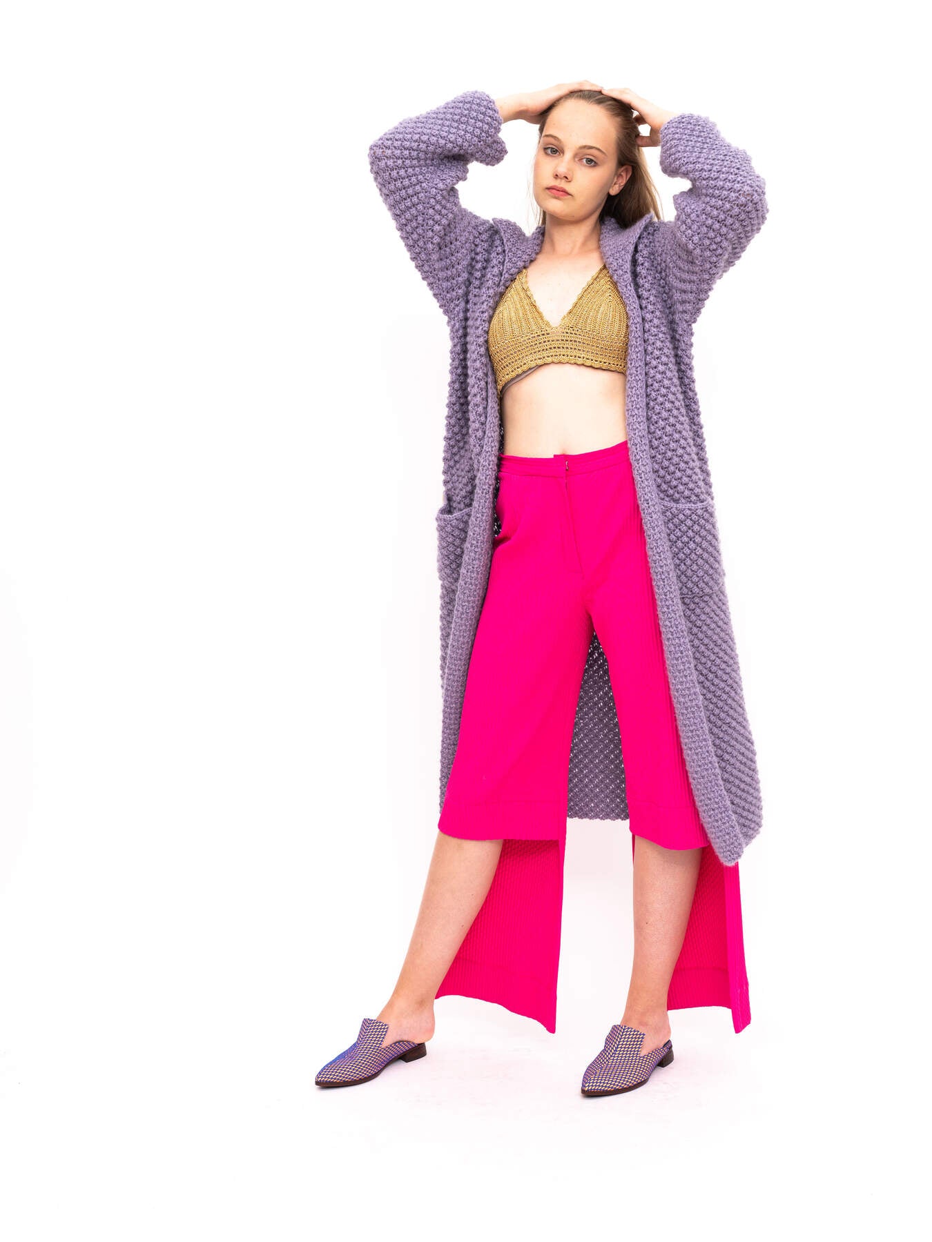 Handmade Cardigan Purple