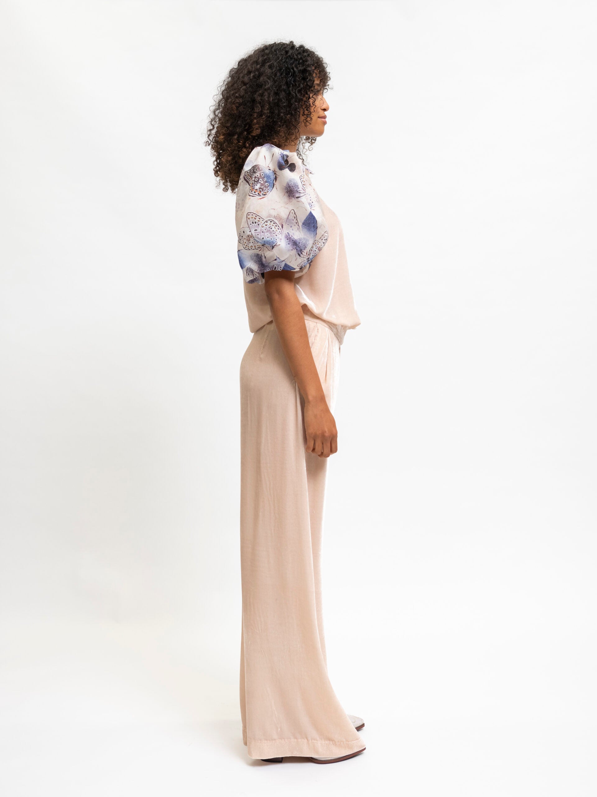 Puff Sleeve Blouse and Pants