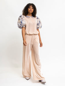 Puff Sleeve Blouse and Pants