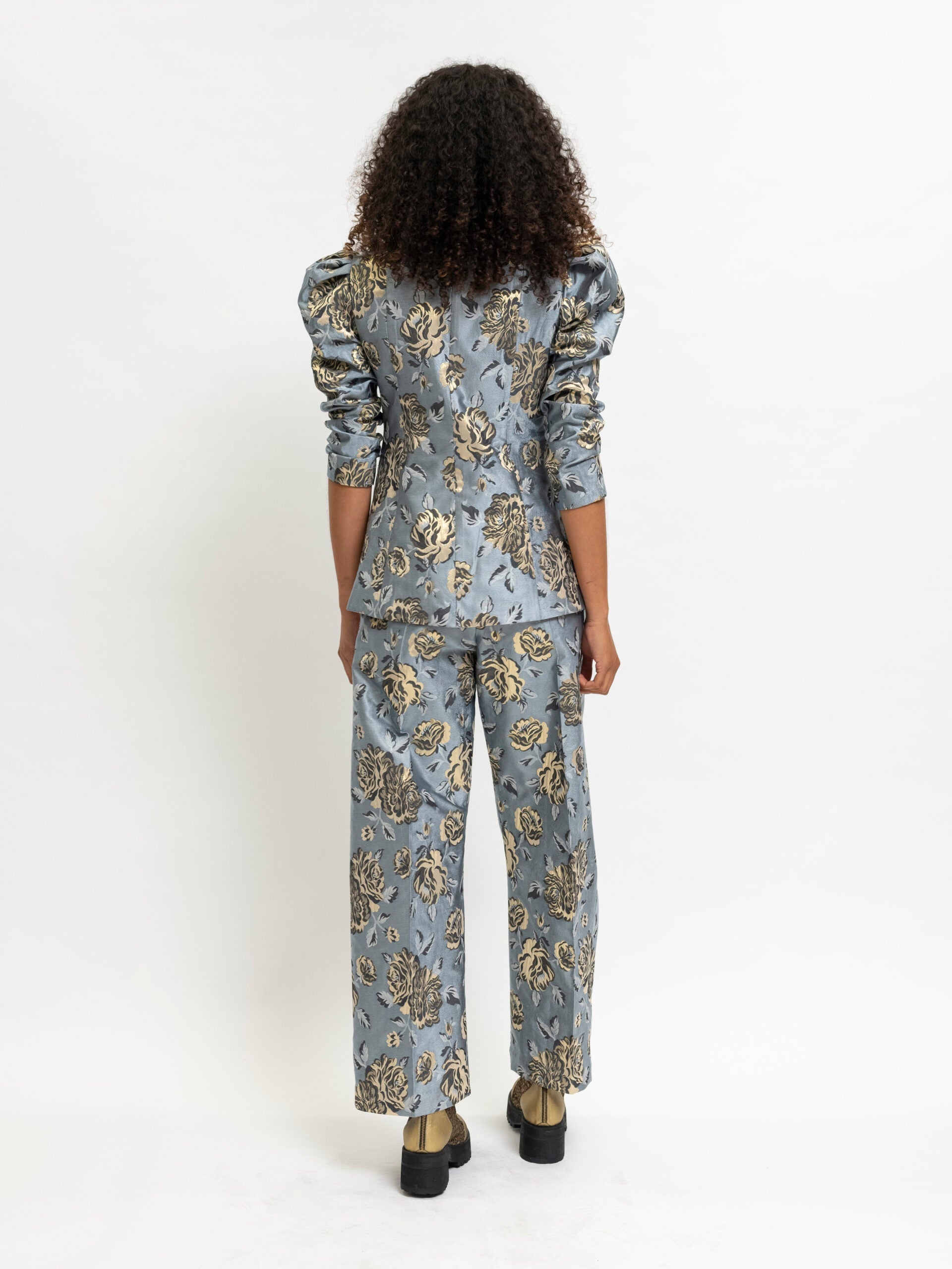 Pants Floral Blue Palazzo