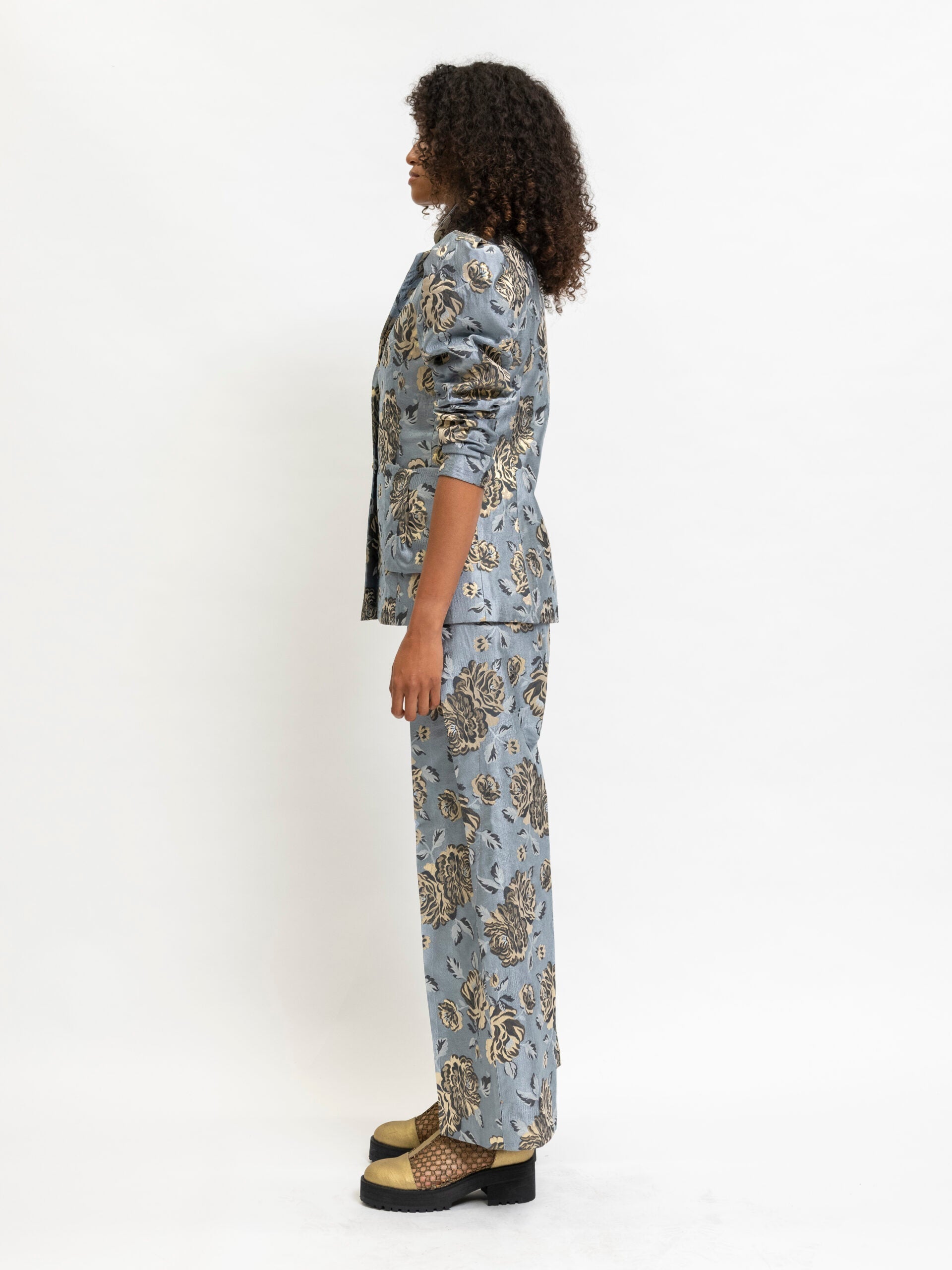 Pants Floral Blue Palazzo