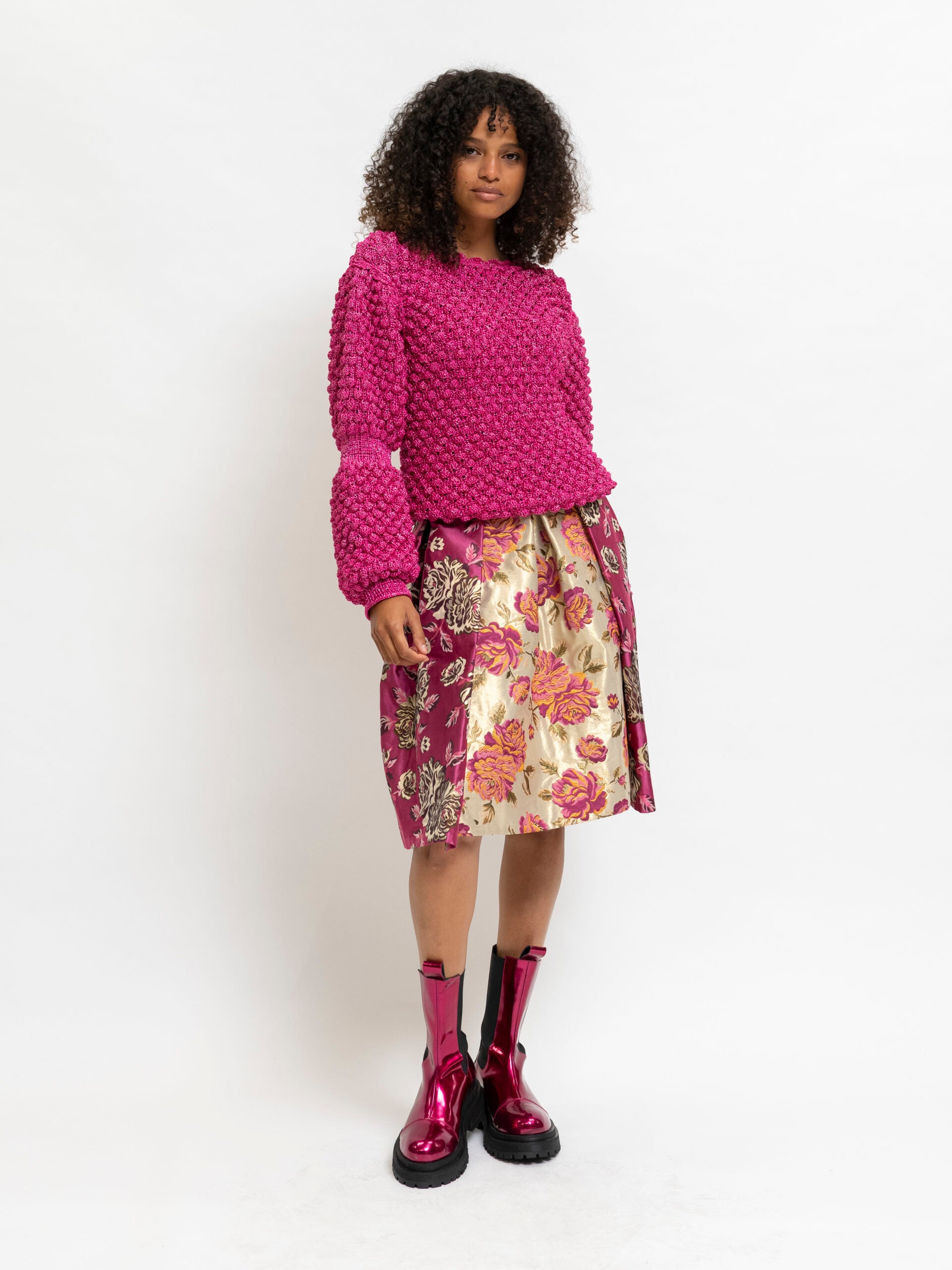 Hand knitted pullover