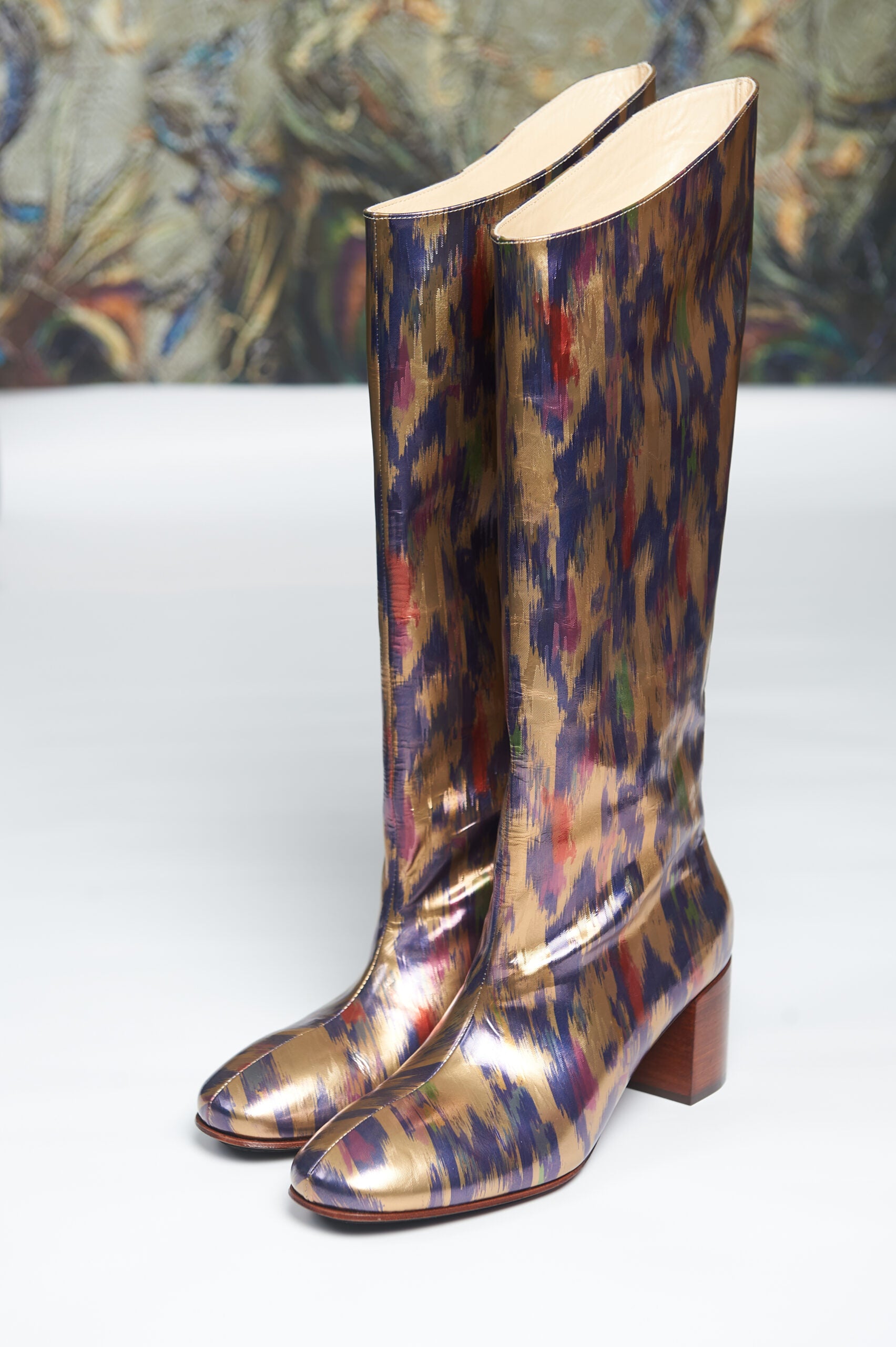 Handmade Boots Gold Mutli