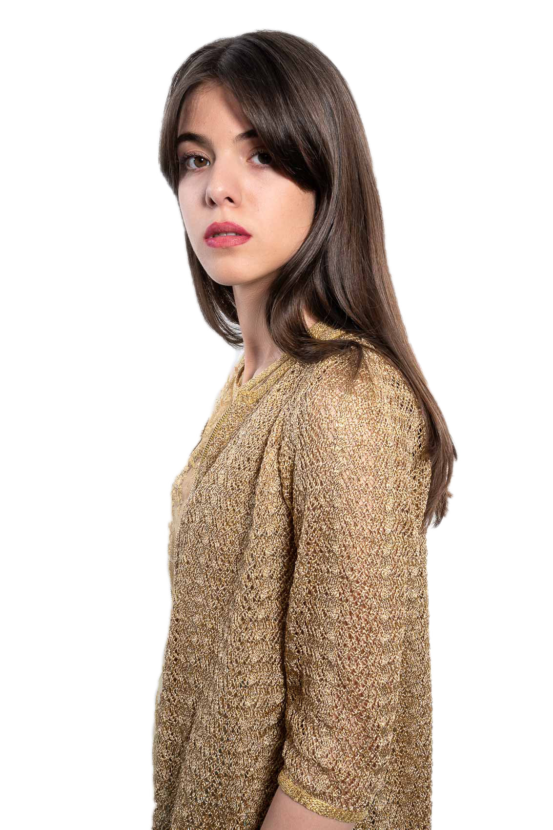 Cardigan Gold Mesh
