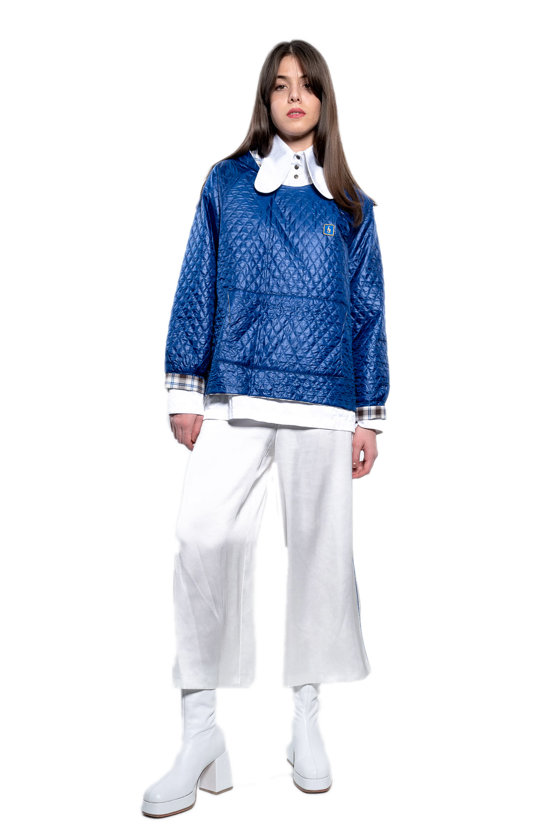 Weisse Hose mit goldenen Streifen