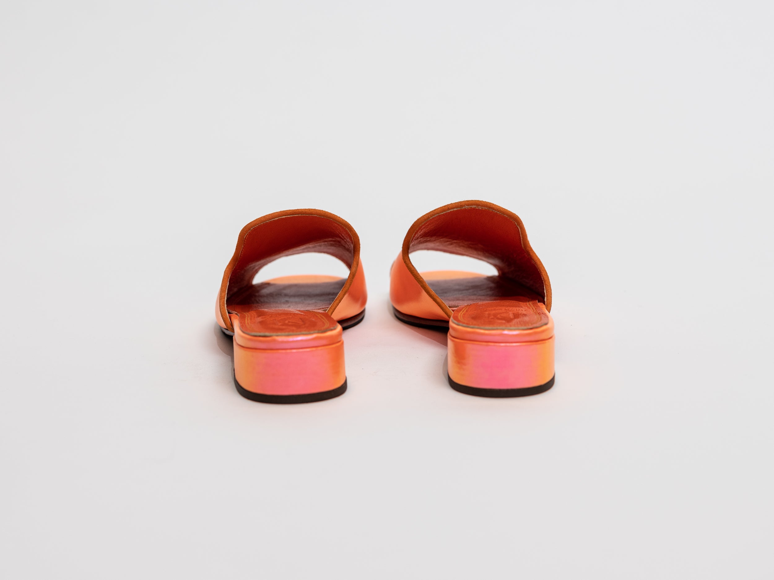 Handmade Slippers Basia Orange