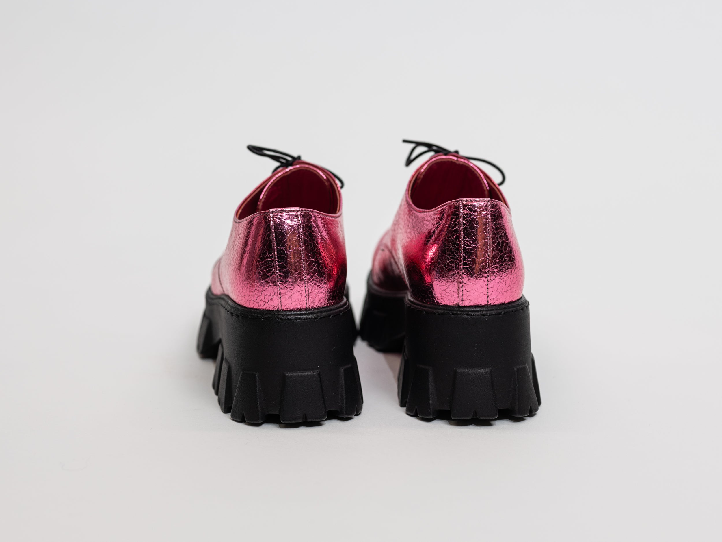 Handmade Derby Metallic Pink