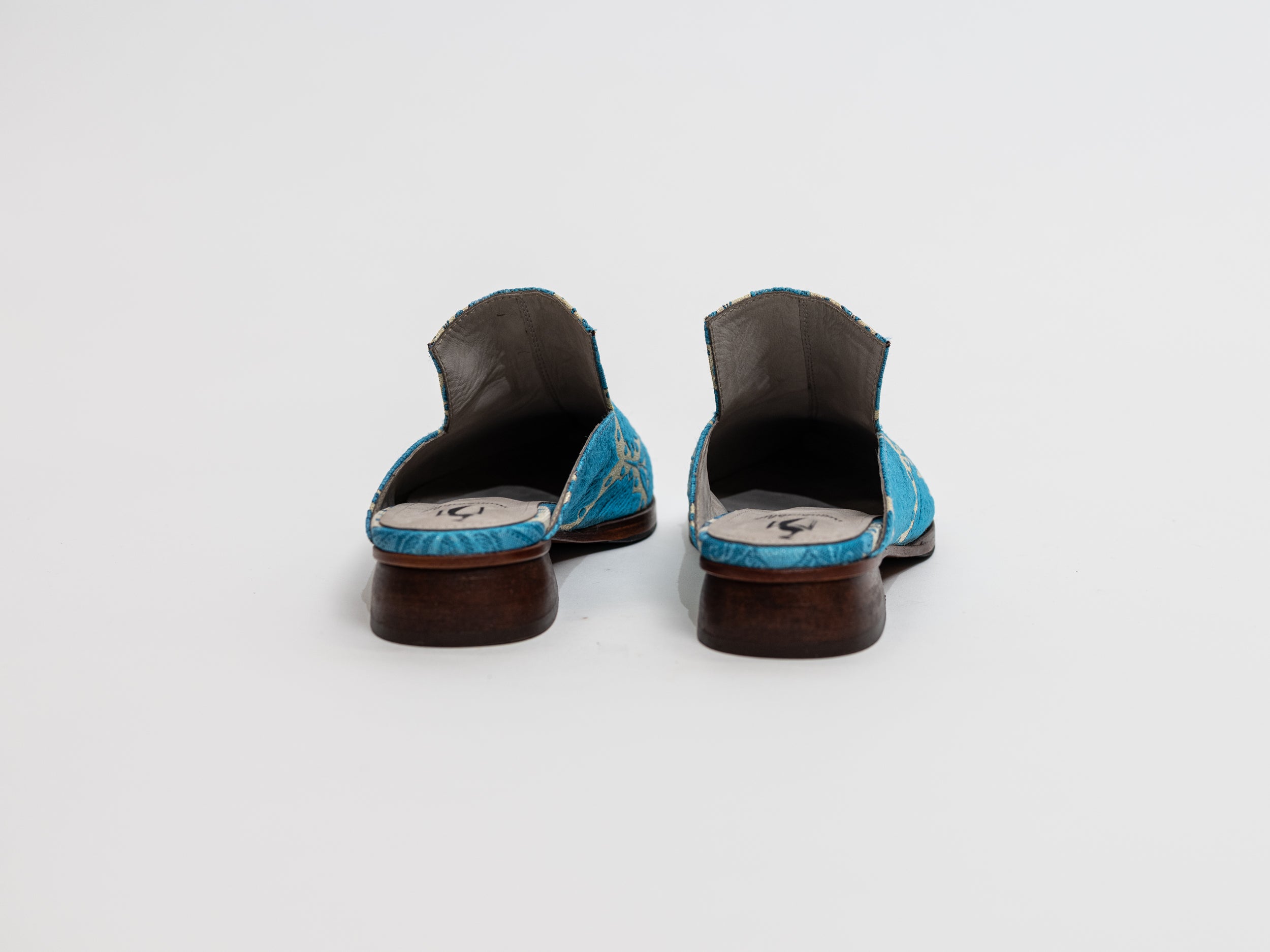 Handmade Mules Turquoise